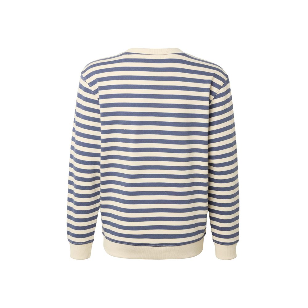 Urban Classics - Striped Crewneck Sweatshirt Kinder - Creme/Blau